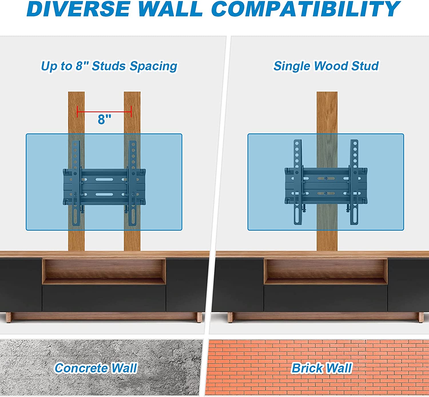 Tilt TV Wall Mount For 13