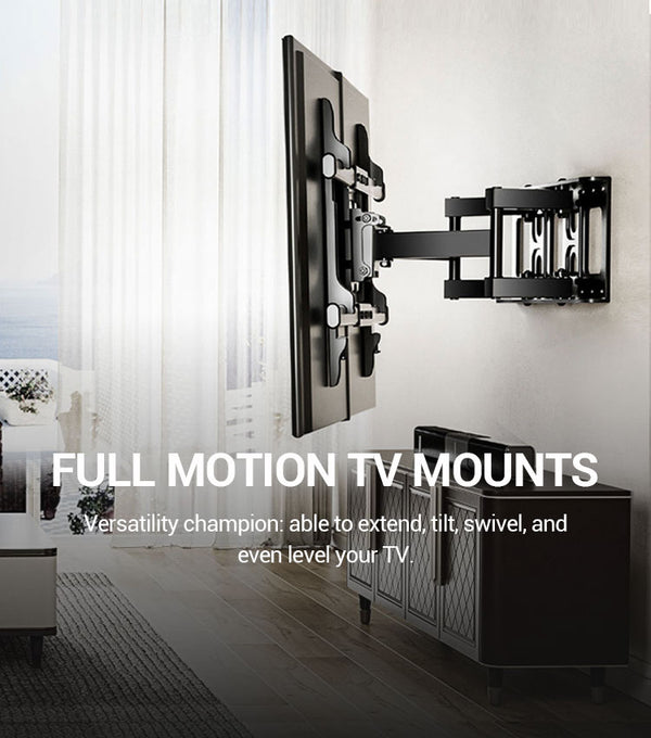 TV Wall Mounts: Fixed, Tilting, Full motion