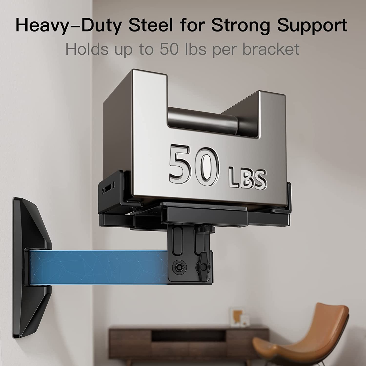 Speaker Wall Mounts for Bookshelf Speaker up to 50 lbs