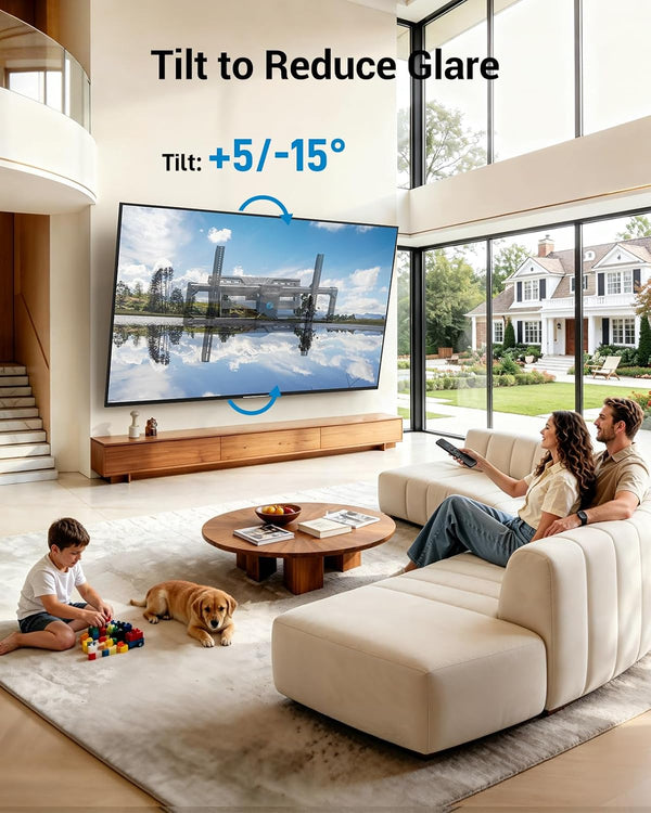 Pipishell Large Full Motion TV Wall Mount for 55–120 Inch TVs up to 220 lbs