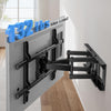 Pipishell Full Motion TV Wall Mount for Most 37-84 Inch TVs up to 132lbs, Wall Mount TV Bracket Articulating Swivel Tilt Extension Leveling Max VESA 600x400mm Fits 12/16" Wood Stud, PILFK1