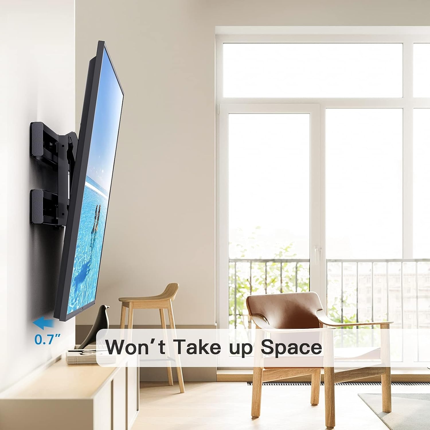 Pipishell Universal TV Wall Mount Extension Bracket- Fits Any TV Mount for Easy Centering, Extended Wall Mount for 16-24 Inch Studs, Holds Up to 132 LBS
