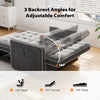 Pipishell 3 in 1 Convertible Sleeper Sofa Bed, Pull Out Couch for Living Room with USB Ports & Side Pockets, Adjustable Backrest, Velvet, Loveseat Sofa Bed, Futon Couches