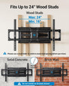 Pipishell Large Full Motion TV Wall Mount for 55–120 Inch TVs up to 220 lbs