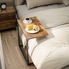 Pipishell C Shaped End Table 27 inches High, Side Table for Couch Slide Under, C Table Sofa Side End Table for Living Room