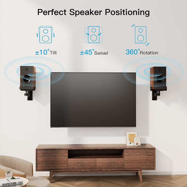 Speaker Wall Mounts for Bookshelf Speaker up to 50 lbs