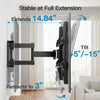 Pipishell Full Motion TV Wall Mount for Most 37-84 Inch TVs up to 132lbs, Wall Mount TV Bracket Articulating Swivel Tilt Extension Leveling Max VESA 600x400mm Fits 12/16" Wood Stud, PILFK1