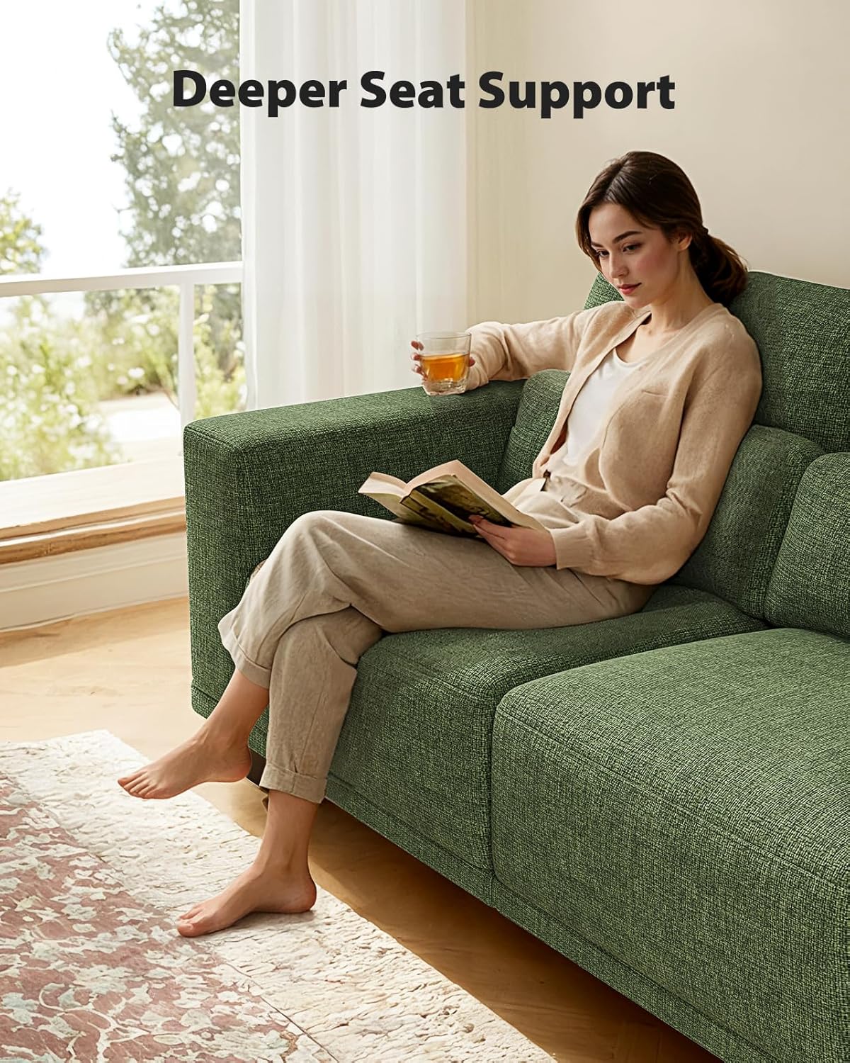 Pipishell Modern 2-Seater Loveseat 65