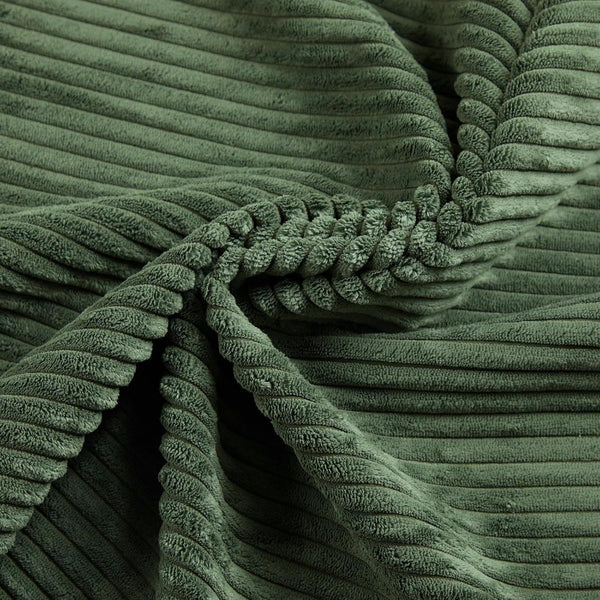 Pipishell Futon Sofa Bed, 66" Corduroy Futon Couch Convertible with Adjustable Backrest and Armrests, Recliner Sleeper Sofa, for Small Spaces Living Room, Guest Room or Office (Green, 66 Inch)