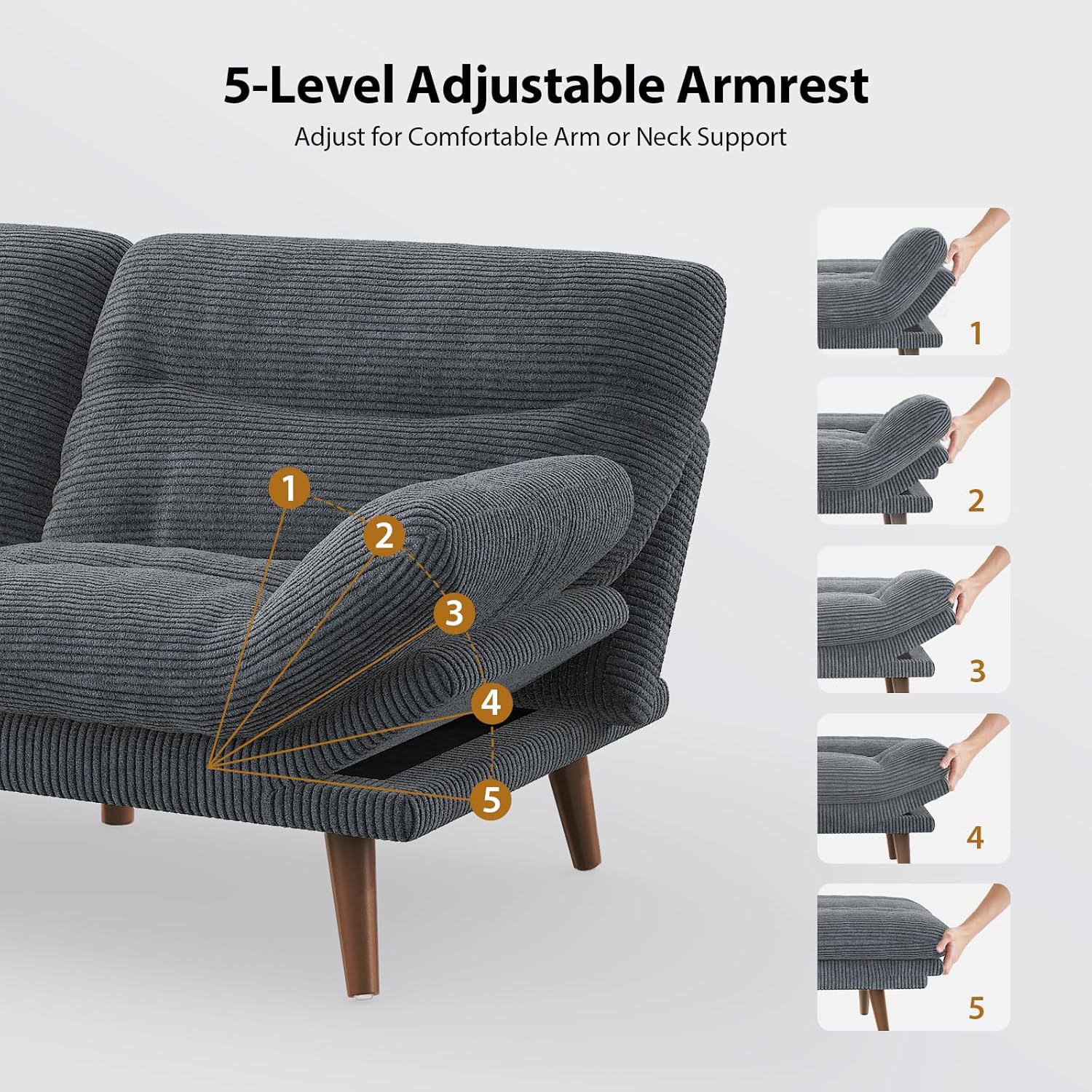 Pipishell Futon Sofa Bed, 73