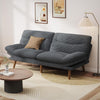 Pipishell 69-Inch Convertible Futon Sofa Bed, Corduroy Futon Couch with Adjustable Backrest and Armrests, Sleeper Sofa for Small Apartments,Study Room or Office, Gray