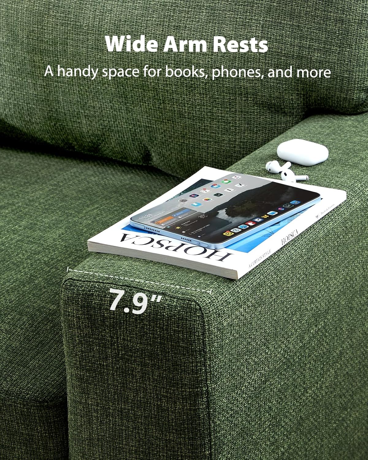 Pipishell Modern 2-Seater Loveseat 65