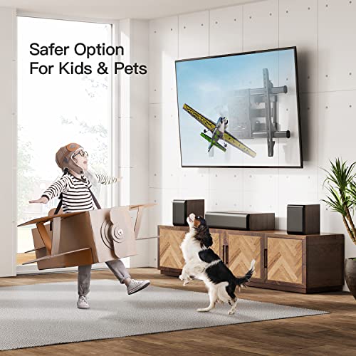 Refurbished Full Motion TV Wall Mount for Most 37-75 Inch TVs Holds up to 132lbs