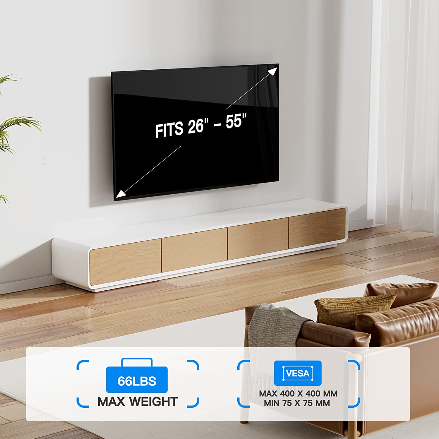 Full motion TV Wall Mount For 26