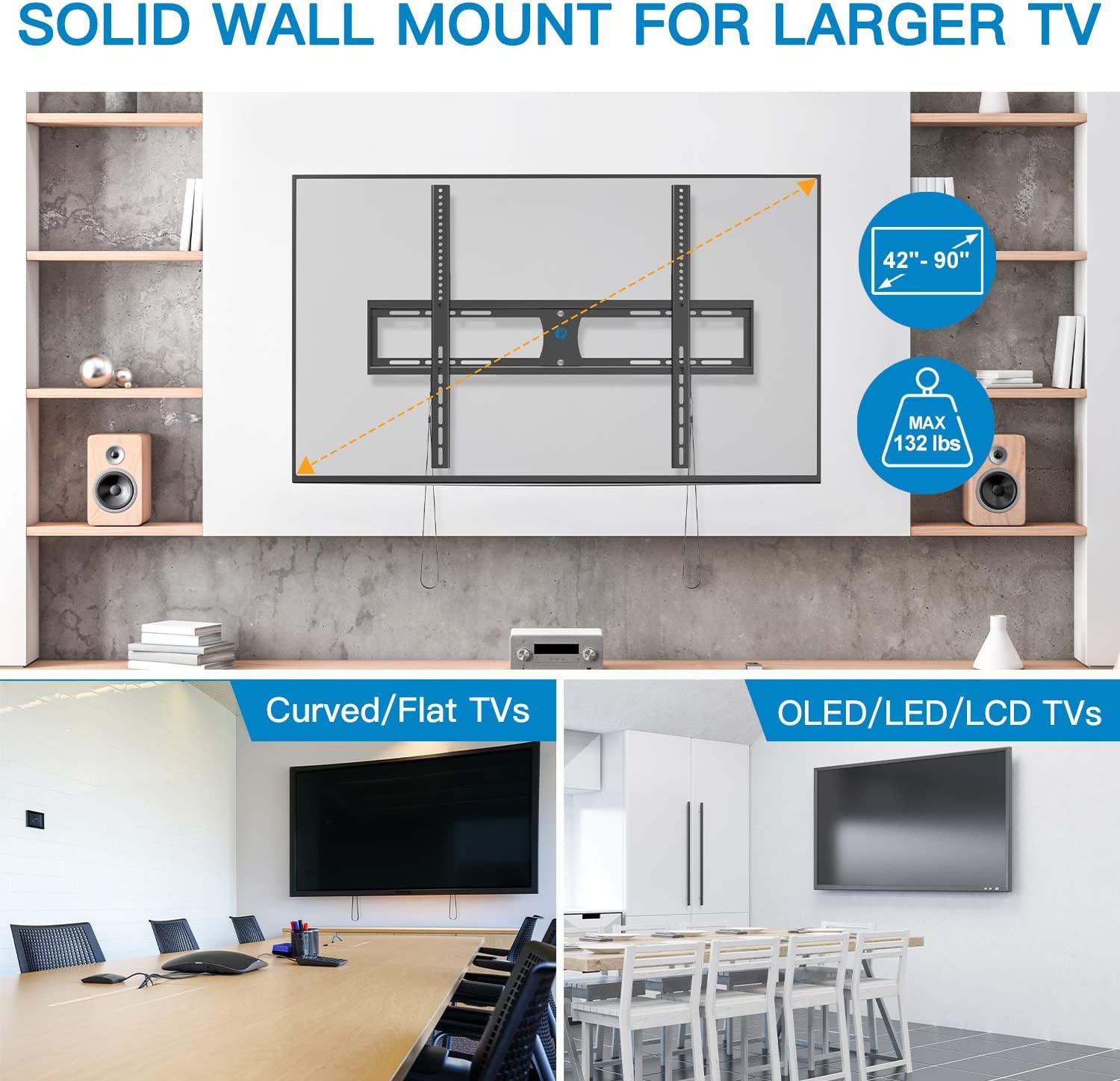Fixed TV Wall Mount For 42