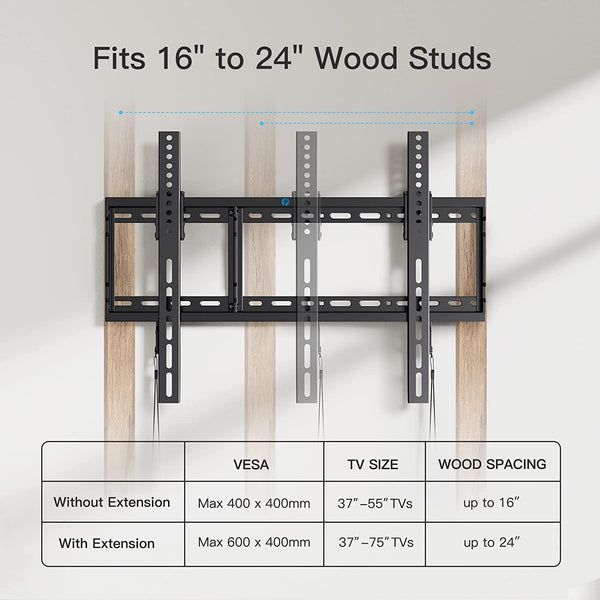 Tilt TV Wall Mount For 37" To 75" TVs