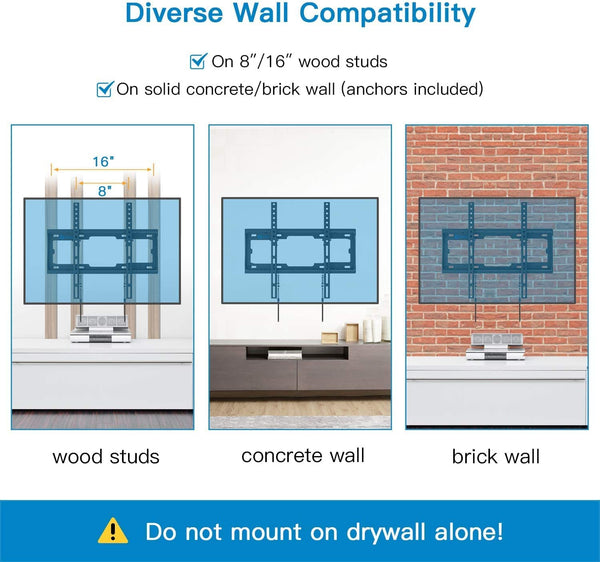 Tilt TV Wall Mount For 23" To 55" TVs