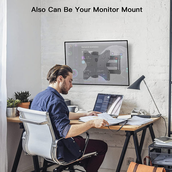 Full Motion TV Wall Mount For 13" To 42" TVs