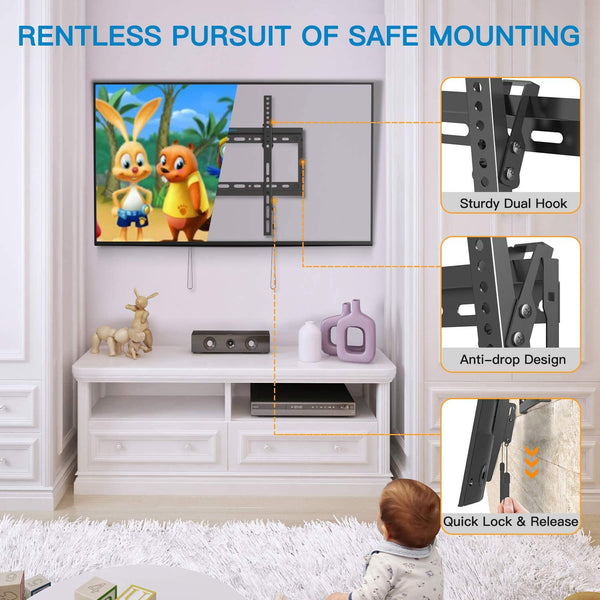 Tilt TV Wall Mount For 26" To 55"TVs
