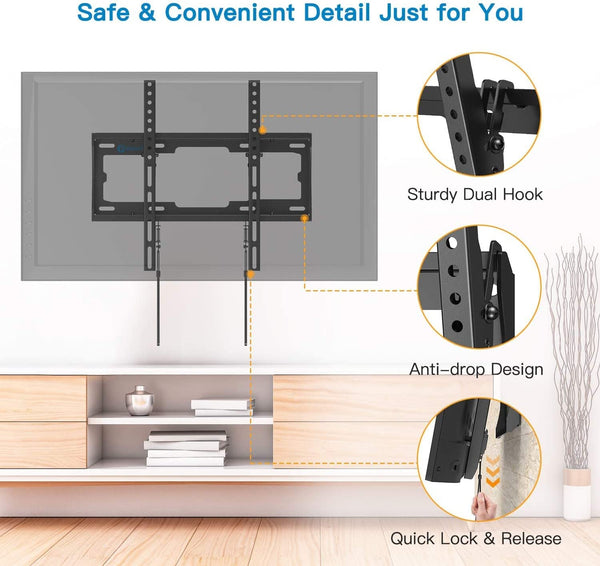 Tilt TV Wall Mount For 23" To 55" TVs