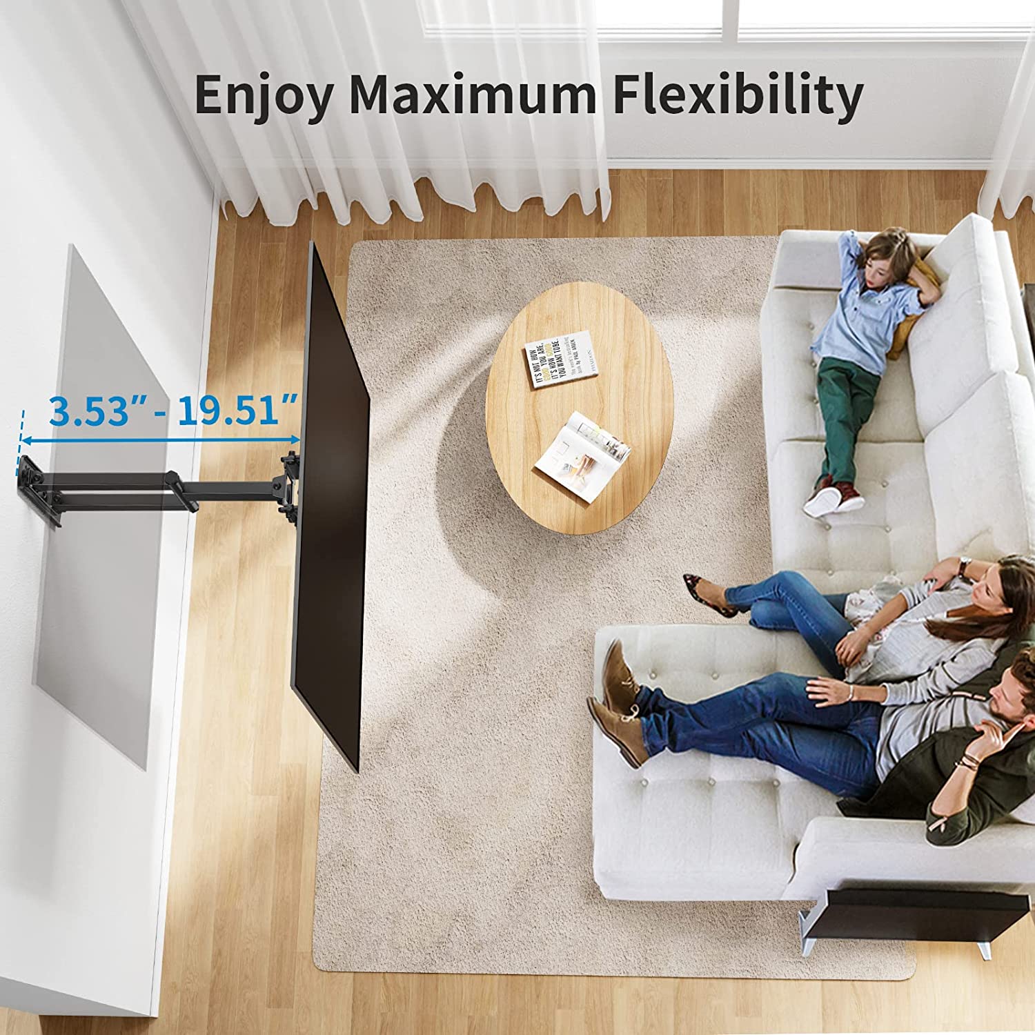 Full Motion TV Wall Mount For 26