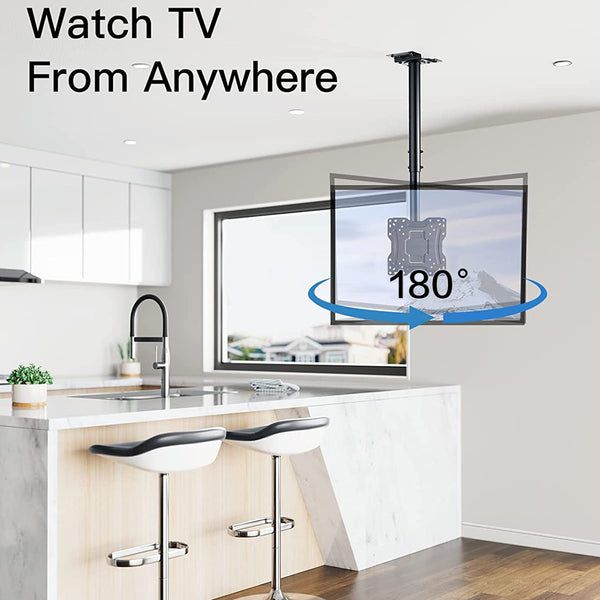 Multi-Adjustable Ceiling TV Mount For 13" To 37" TVs