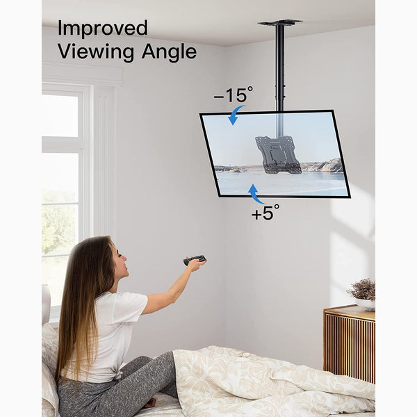 Multi-Adjustable Ceiling TV Mount For 13" To 37" TVs