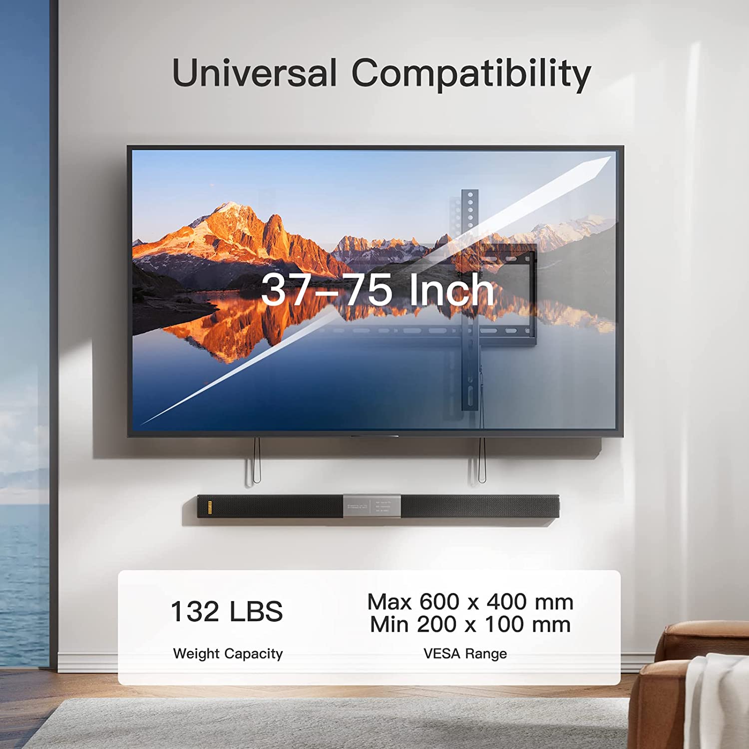 Tilt TV Wall Mount For 37