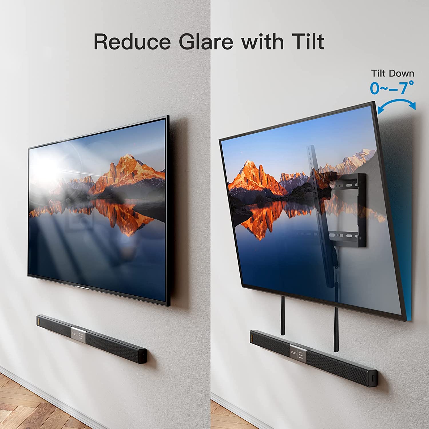 Tilt TV Wall Mount For 37