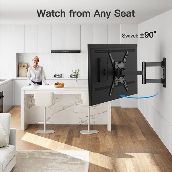 Full Motion TV Wall Mount For 26" To 60" TVs