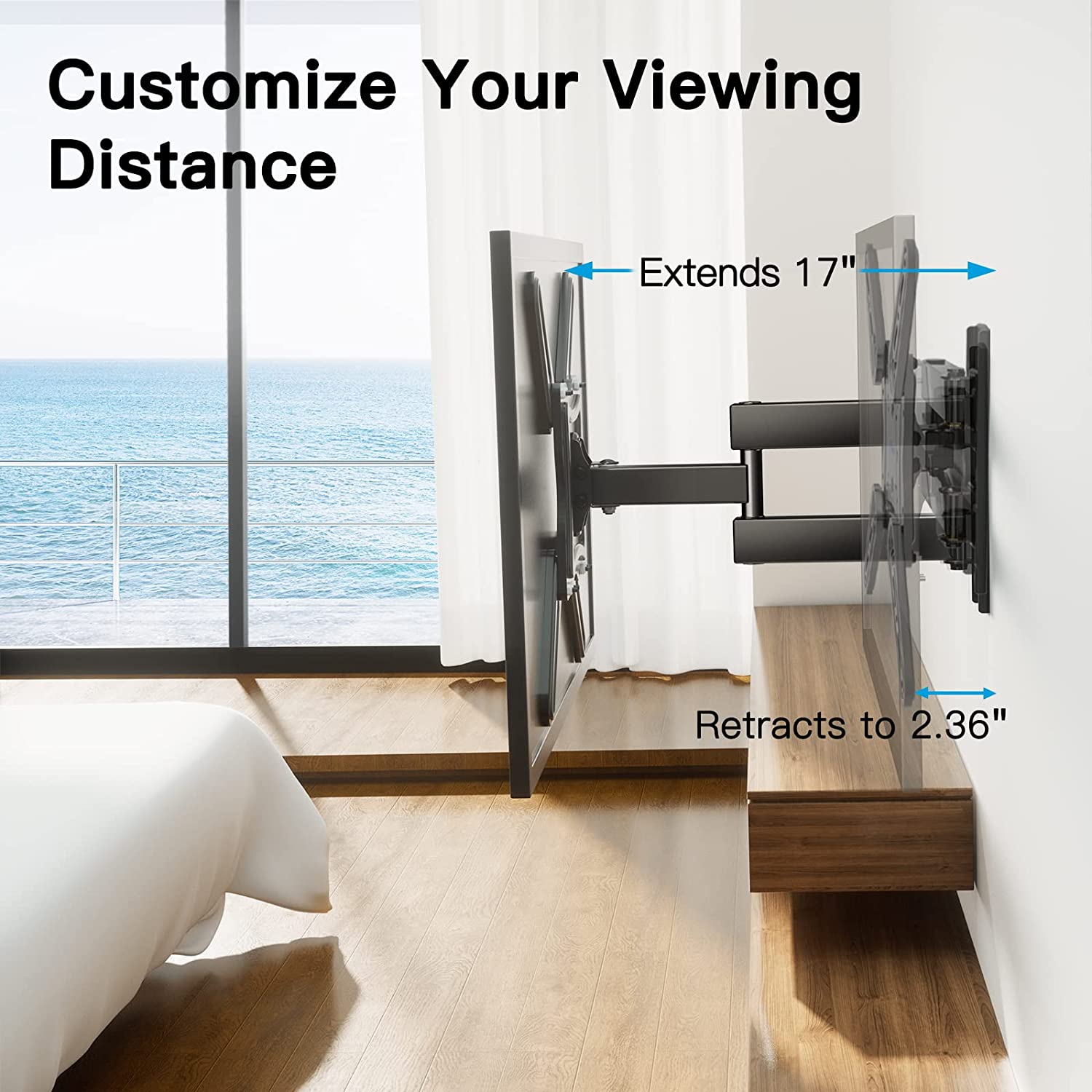 Full Motion TV Wall Mount For 26
