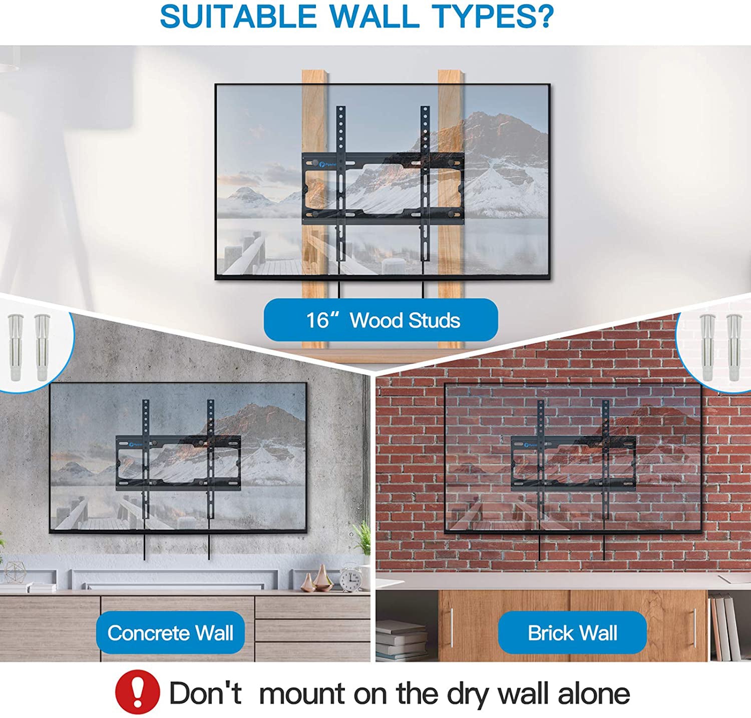Fixed TV Wall Mount For 23