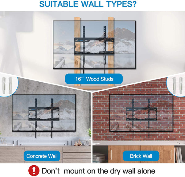 Fixed TV Wall Mount For 23" To 55" TVs