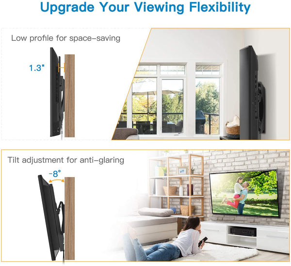 Tilt TV Wall Mount For 23" To 55" TVs