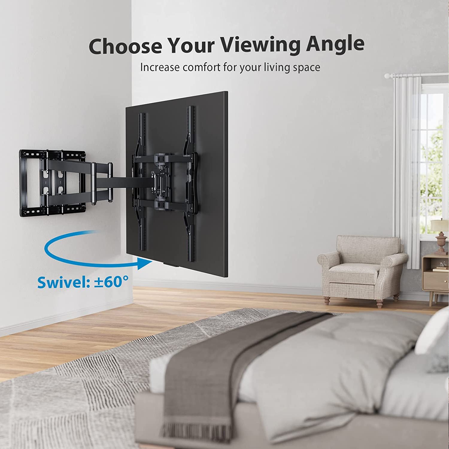 Full motion TV Wall Mount For 50